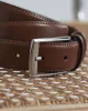 RW&CO. - Double Loop Leather Belt with Square Buckle - Tan Brown - 34 sold by RW&CO.