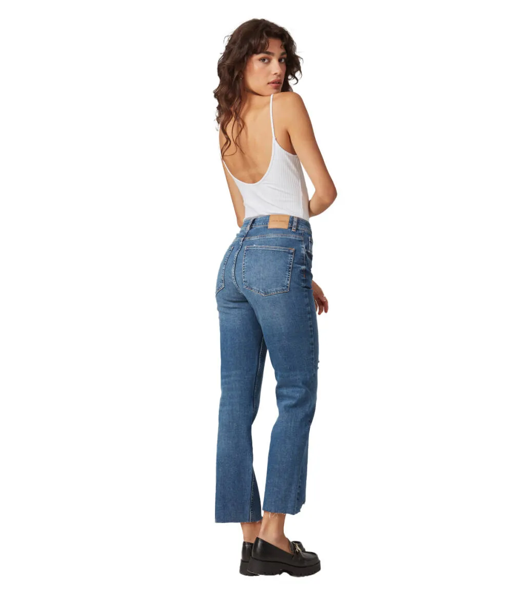 Lola Jeans DENVER-DIS High Rise Straight Jeans sold by RW&CO. product image thumbnail 2