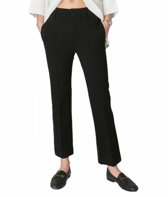 Lola Jeans Elliott-JBLK High Rise Straight Ponte Pant sold by RW&CO.