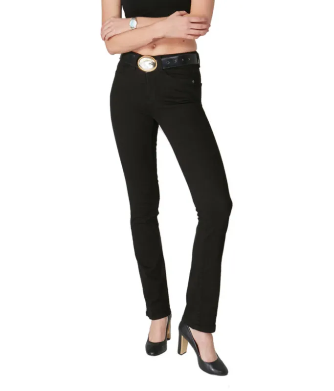 Lola Jeans Kate-BLK High Rise Straight Jeans sold by RW&CO.