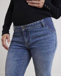 Vintage Wash Slim Ankle Leg Jeans - Thyme Maternity sold by RW&CO.