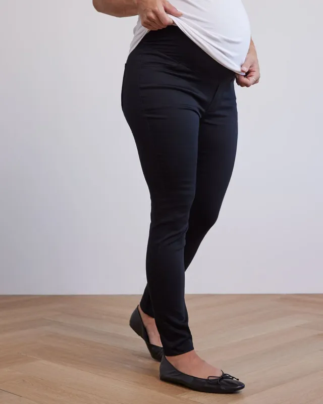 Black Natalie Jegging - Thyme Maternity sold by RW&CO.