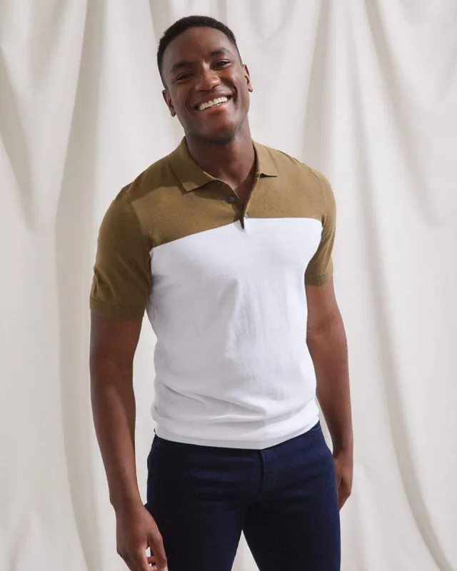 Colour Block Short Sleeve Polo | RW&CO. sold by RW&CO.