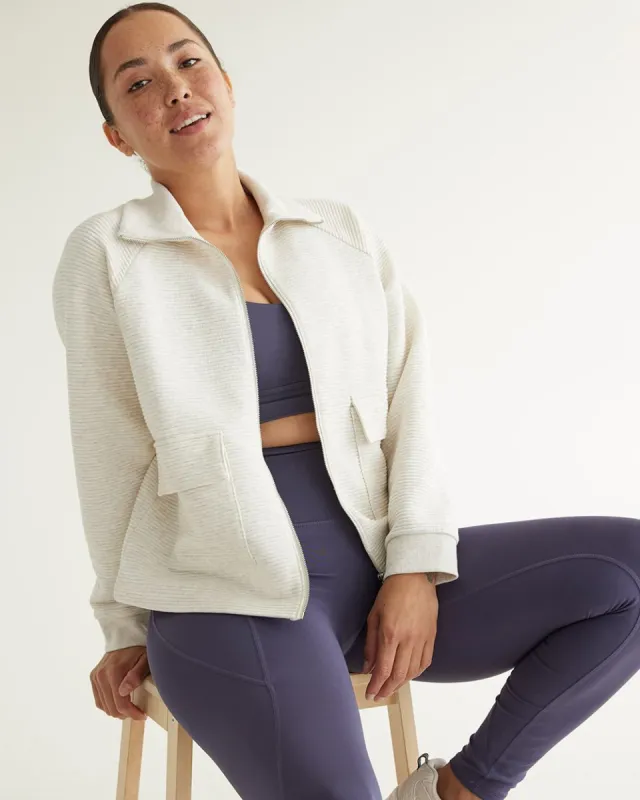 Textured Jacket with Mock Neckline, Hyba sold by RW&CO.