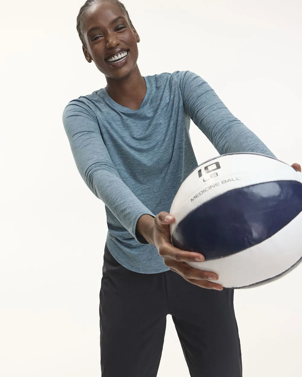 Long-Sleeve Crew-Neck Tee - Dry Lux Hyba Essentials sold by RW&CO.