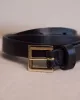 Skinny Leather Belt with Square Buckle sold by RW&CO.