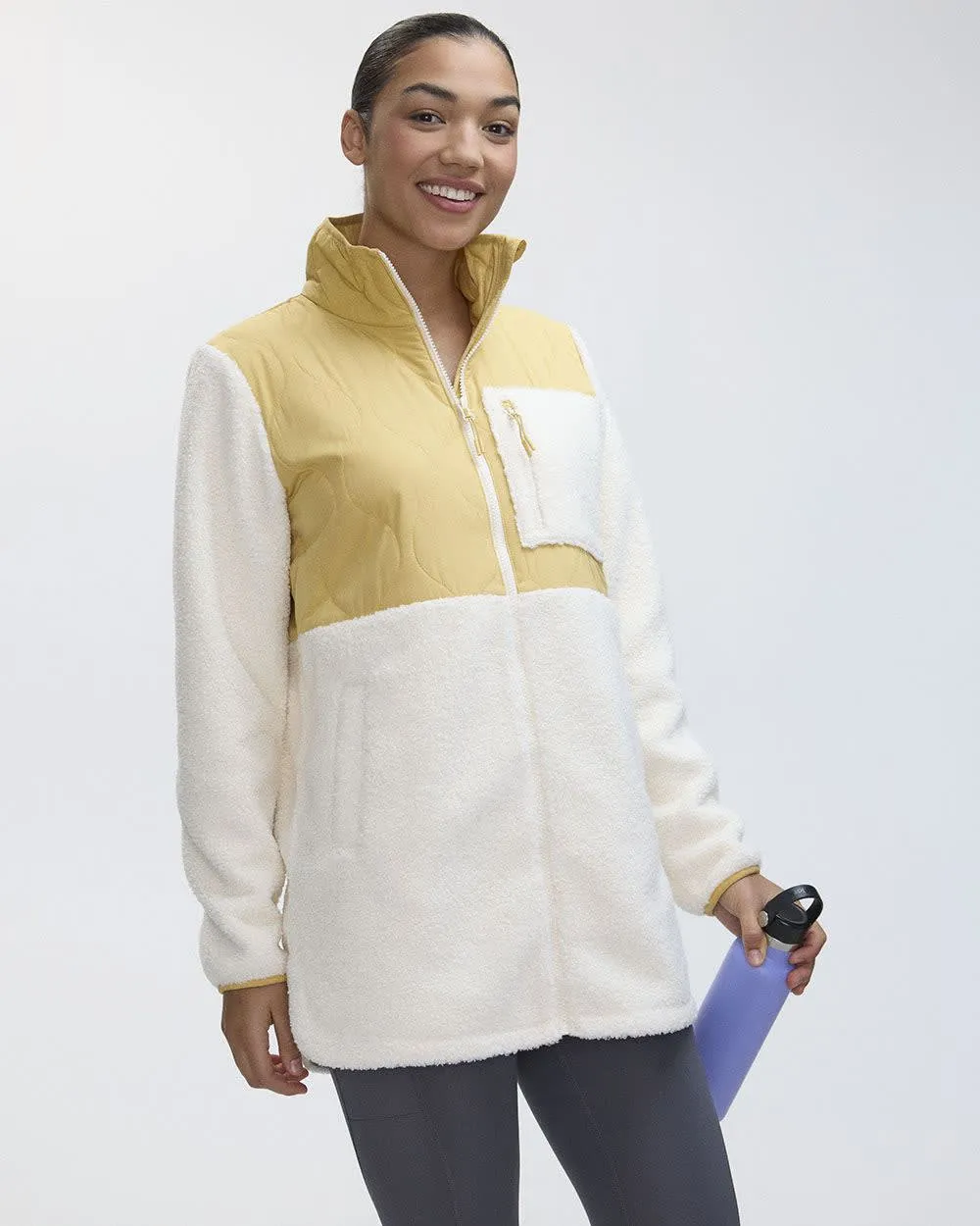 Mix-Media Jacket with Sherpa - Hyba sold by RW&CO. product image thumbnail 3