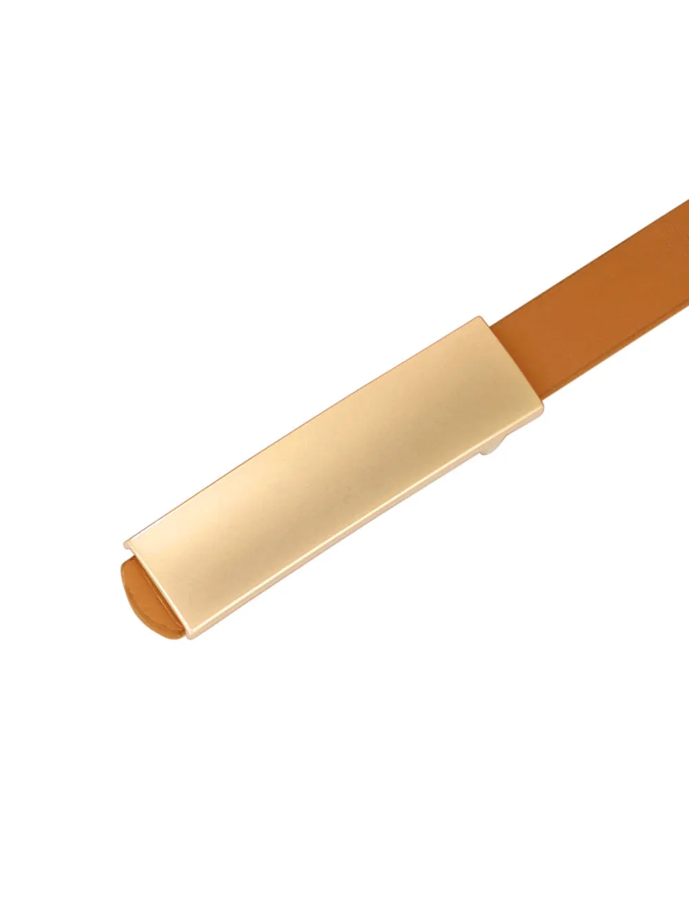 Allegra K- PU Rectangle Metal Buckle Waist Belt sold by RW&CO. product image thumbnail 2