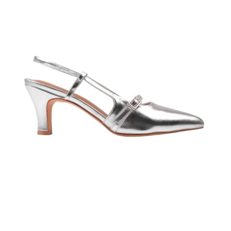 Where's That From - Womens/Ladies On Point Sling Back Buckle Detail Mid Heel Sandals made by RW&CO.