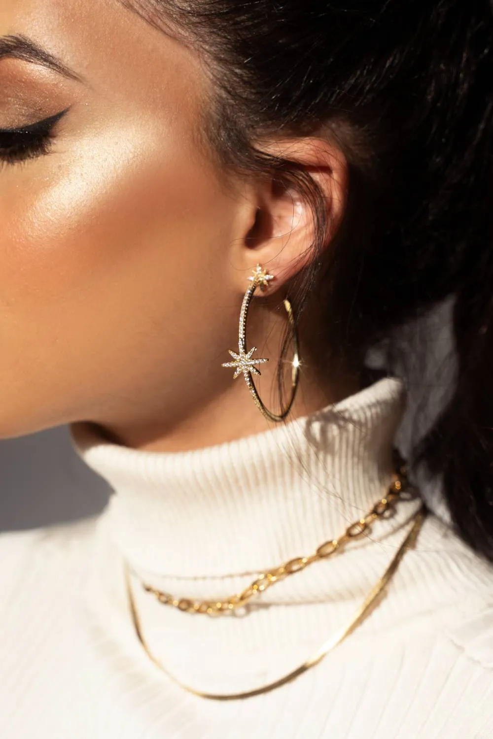 Jewels By Sunaina - LEILA Hoop Earrings sold by RW&CO. product image thumbnail 3