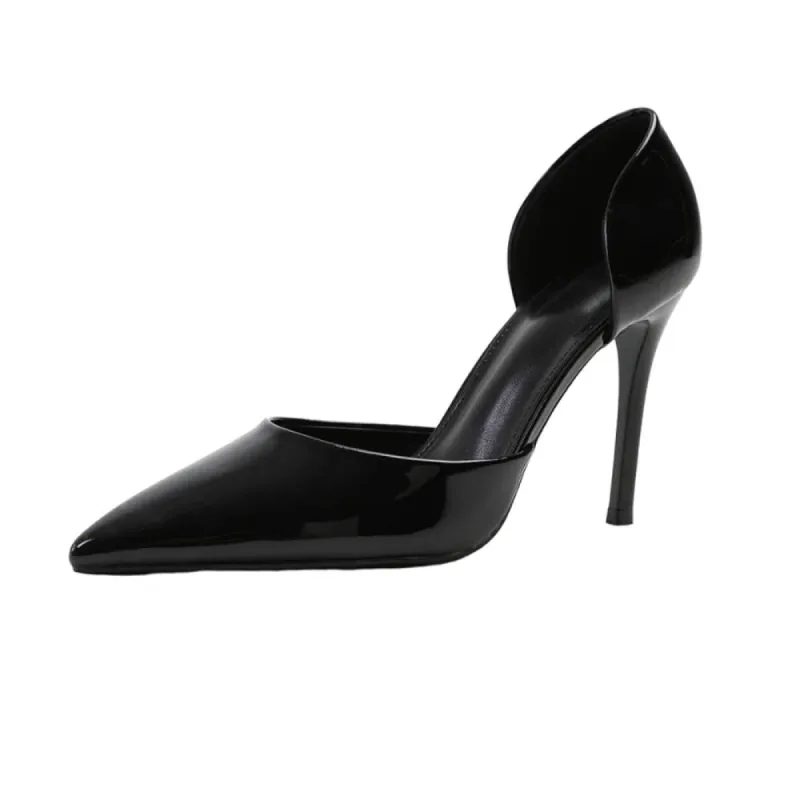 Where's That From - Womens/Ladies Athens Patent Faux Leather Pointed Stiletto Heel High Heels sold by RW&CO.