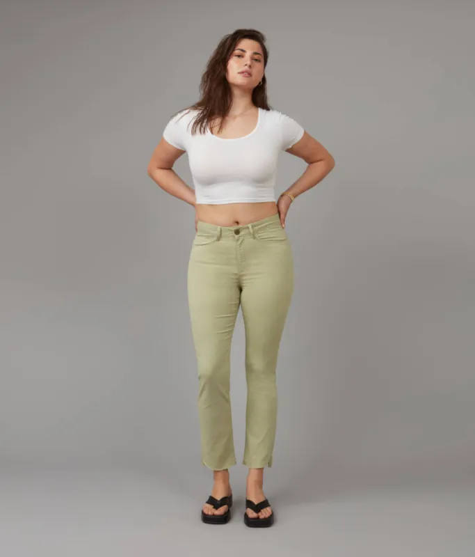 Lola Jeans KATE-SAGE High Rise Slim Jeans sold by RW&CO.