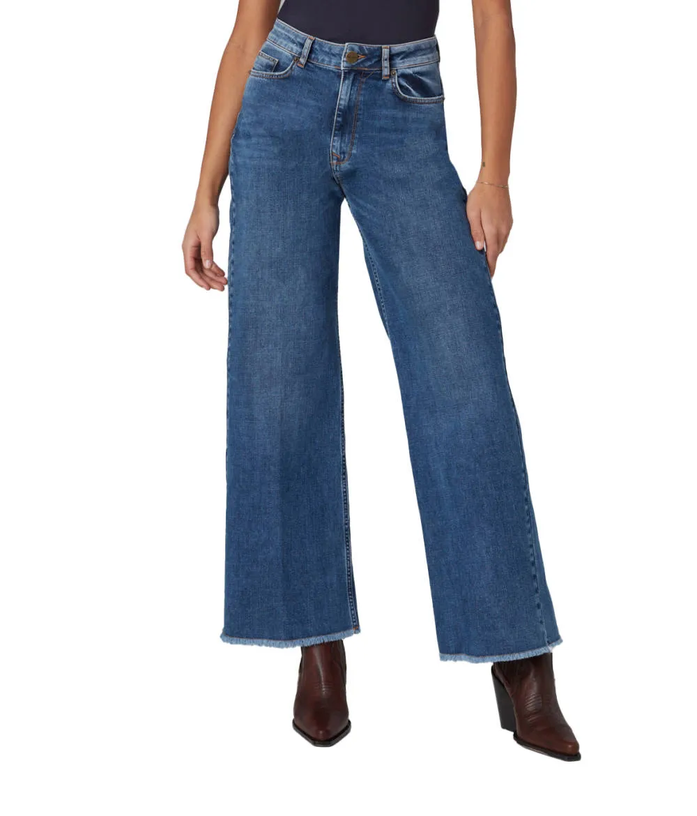 Lola Jeans MILAN-DIS High Rise Wide Leg Jeans sold by RW&CO.