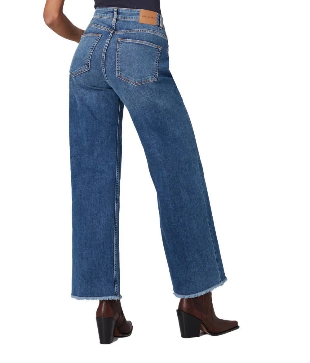 Lola Jeans MILAN-DIS High Rise Wide Leg Jeans sold by RW&CO. product image thumbnail 4