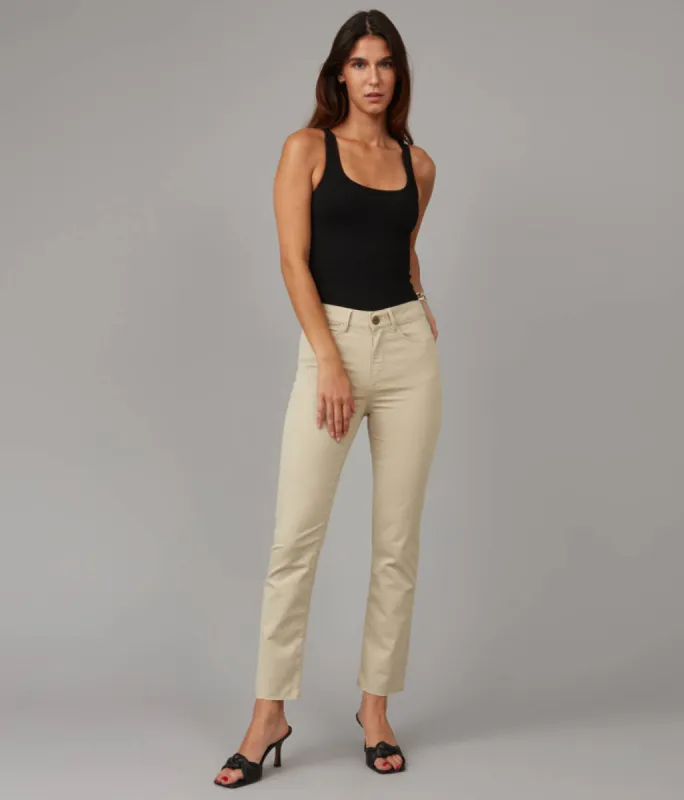 Lola Jeans KATE-SAND High Rise Slim Jeans sold by RW&CO.