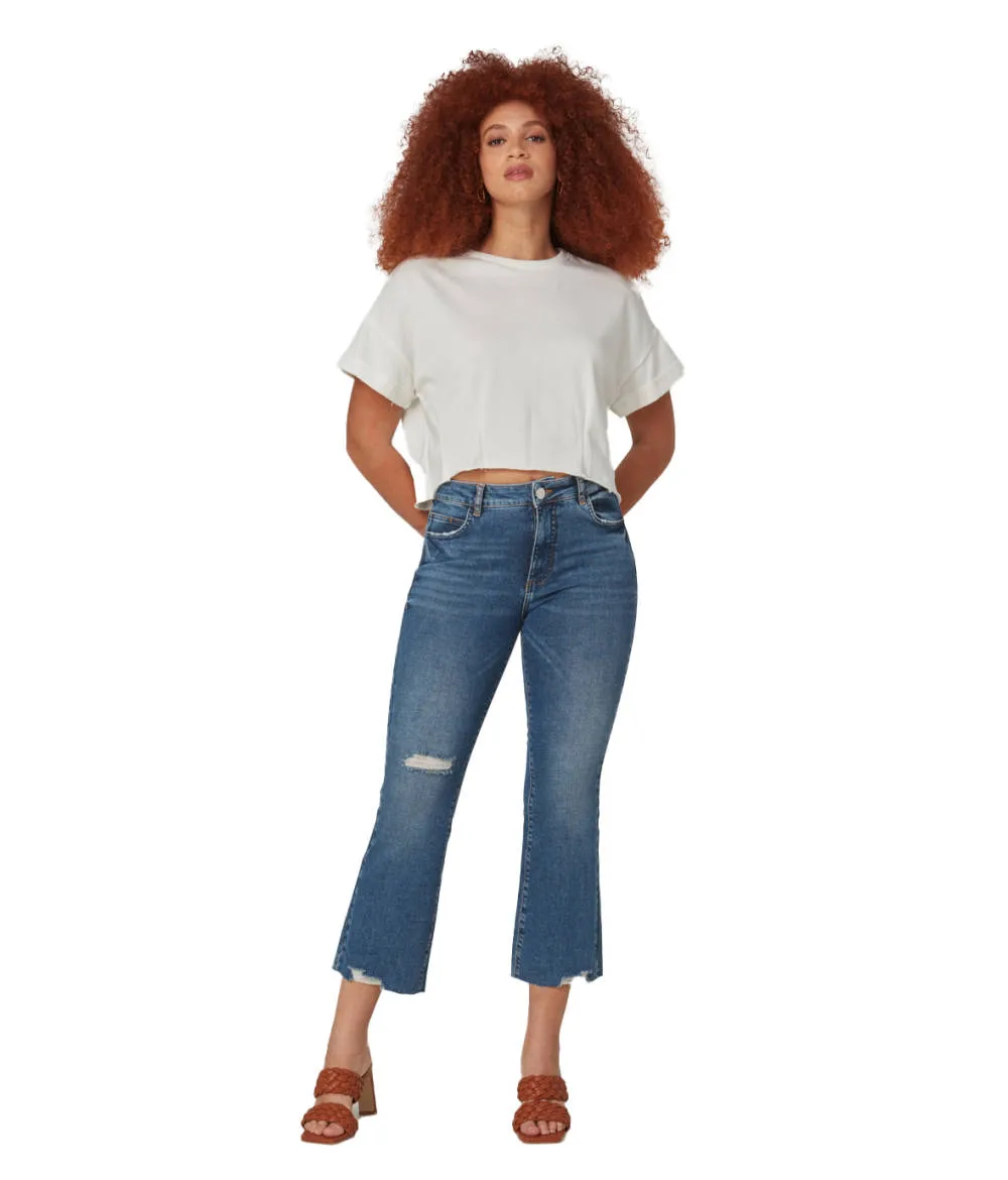 Lola Jeans BILLIE-DIS High Rise Bootcut Jeans sold by RW&CO. product image thumbnail 4