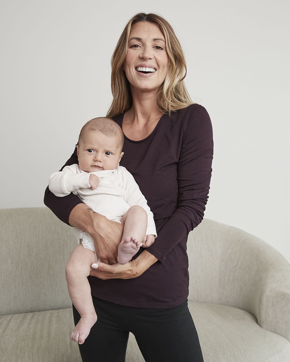 Nursing Long-Sleeve Top with Scoop Neckline, Set of 2 - Thyme Maternity sold by RW&CO. product image thumbnail 5