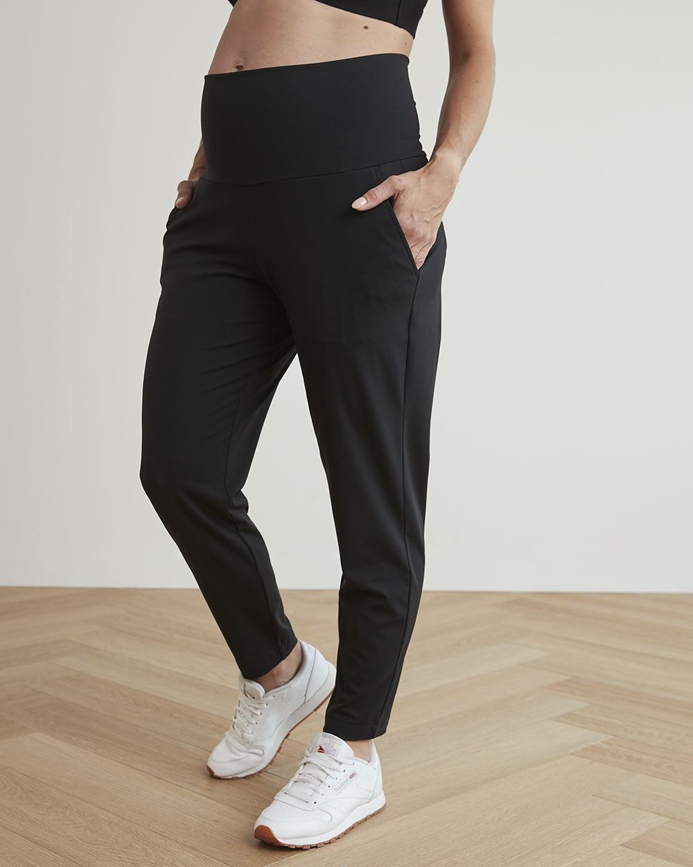 4-Way Stretch Hybrid Ankle Pants - Thyme Maternity sold by RW&CO.