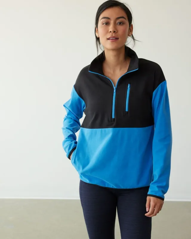 Polar Fleece Top with Half-Zip Mock Neckline, Hyba sold by RW&CO.