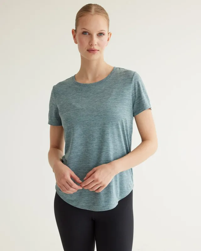 Short-Sleeve Crew-Neck Tee - Dry Lux Hyba Essentials sold by RW&CO.