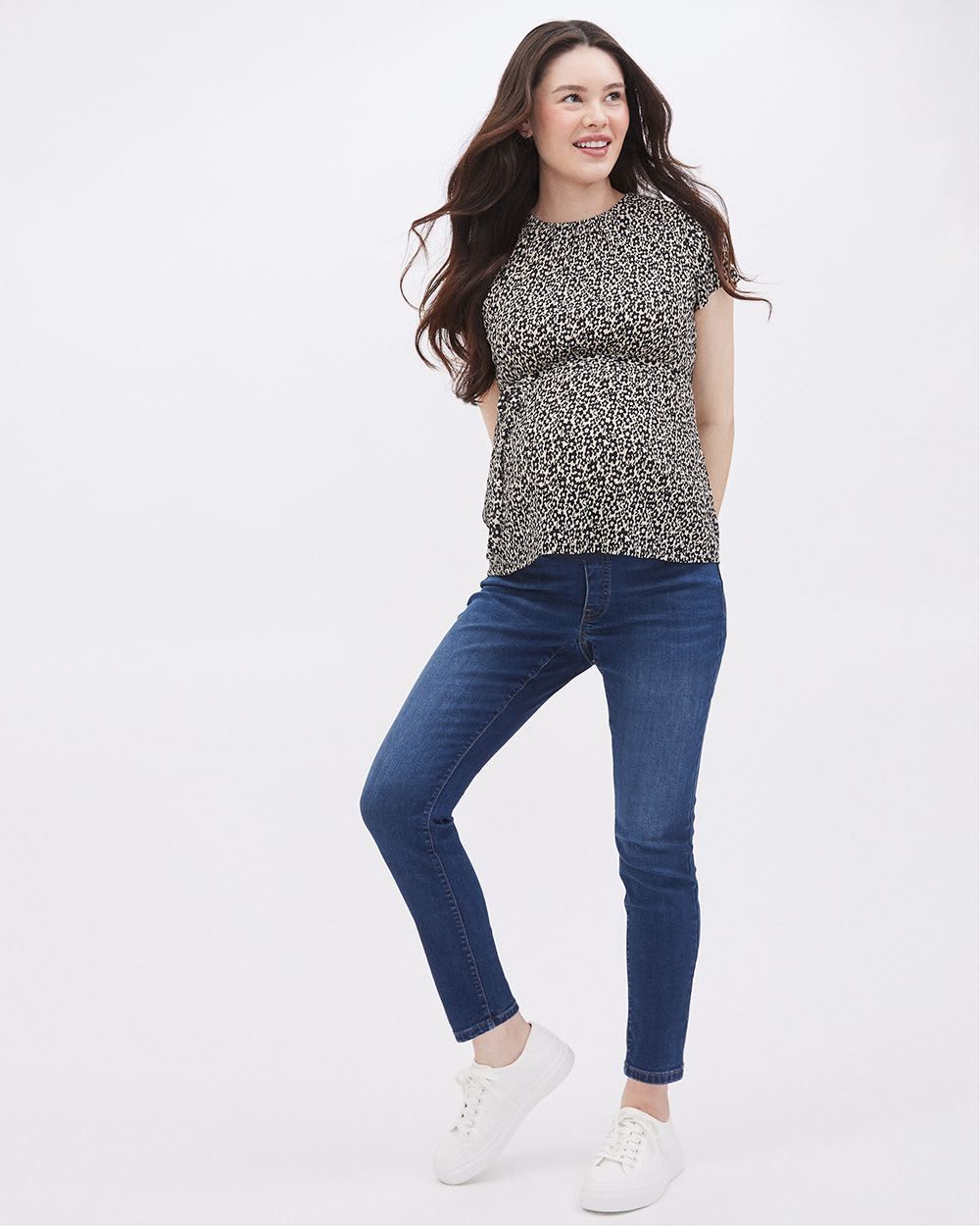 Medium Wash Natalie Jegging - Thyme Maternity sold by RW&CO.