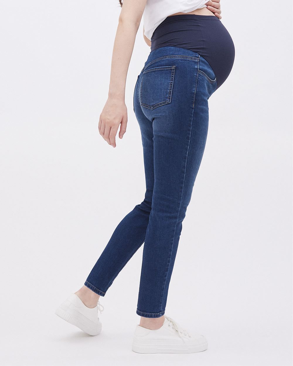 Medium Wash Natalie Jegging - Thyme Maternity sold by RW&CO. product image thumbnail 3