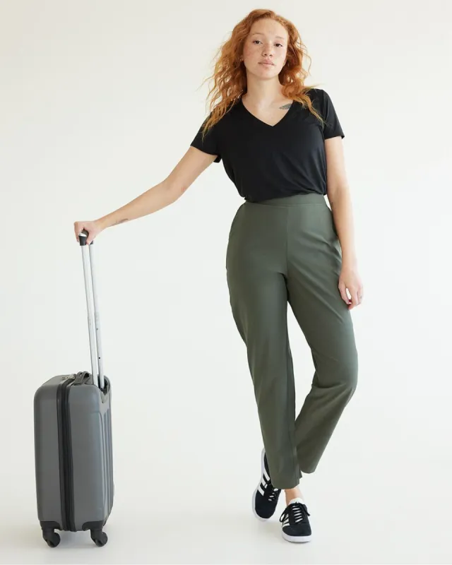 Slim-Leg Pant with Elastic Waistband - Hyba sold by RW&CO.