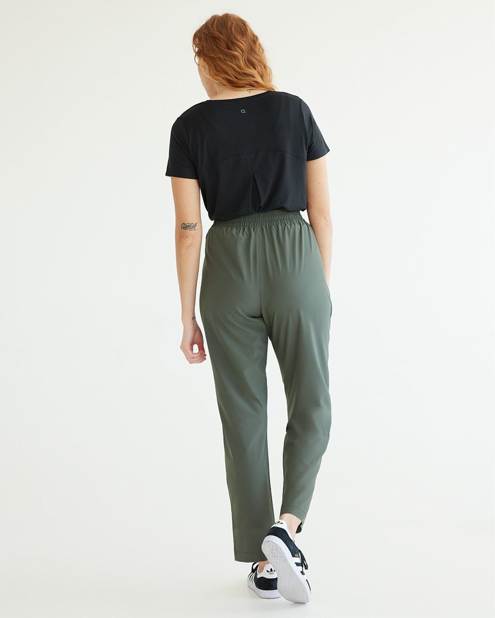 Slim-Leg Pant with Elastic Waistband - Hyba sold by RW&CO. product image thumbnail 2