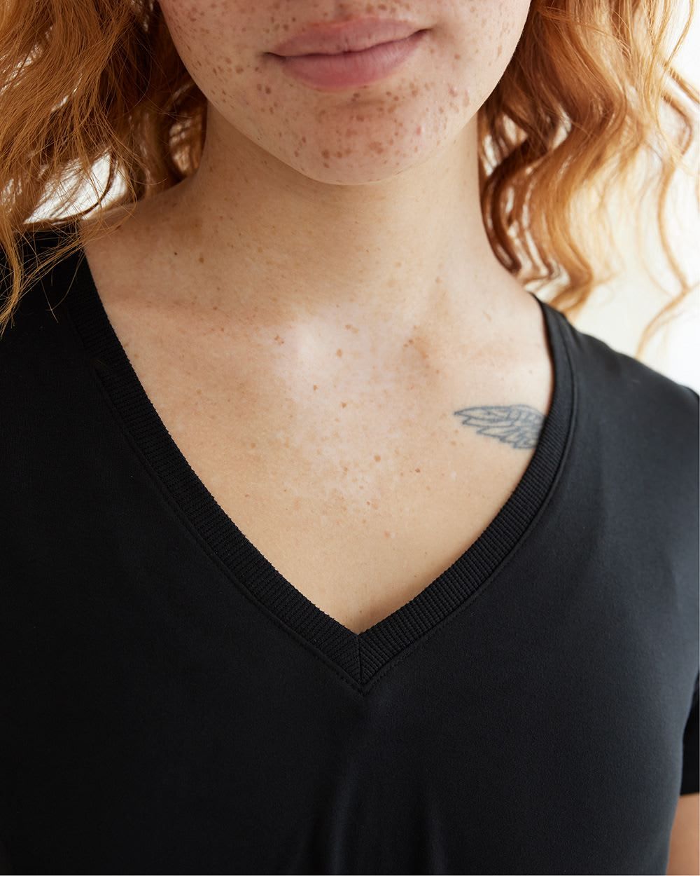 Short-Sleeve V-Neck Tee - Dry Lux Hyba Essentials sold by RW&CO. product image thumbnail 4