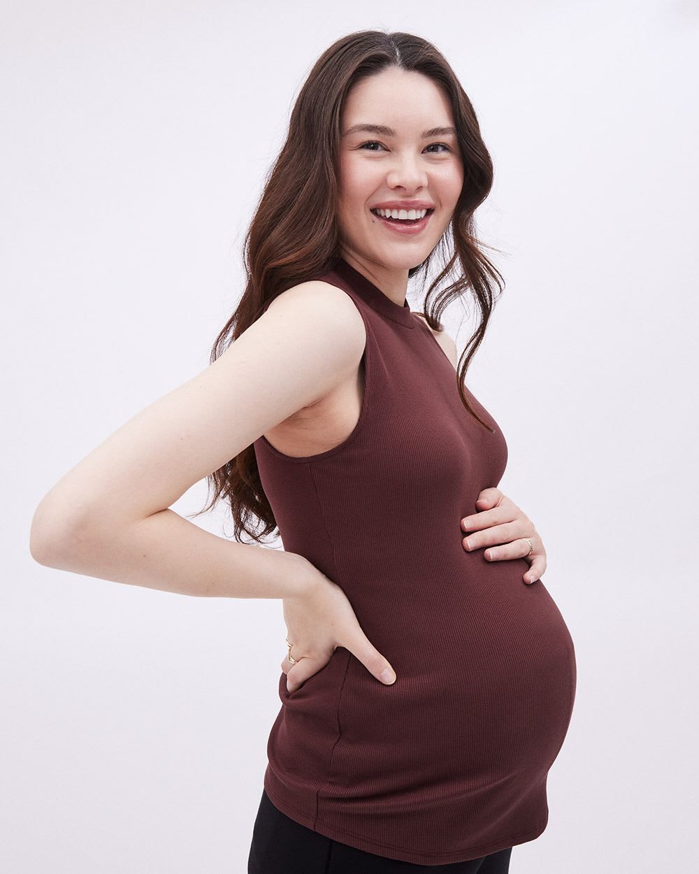 Ribbed Tank - Thyme Maternity sold by RW&CO.