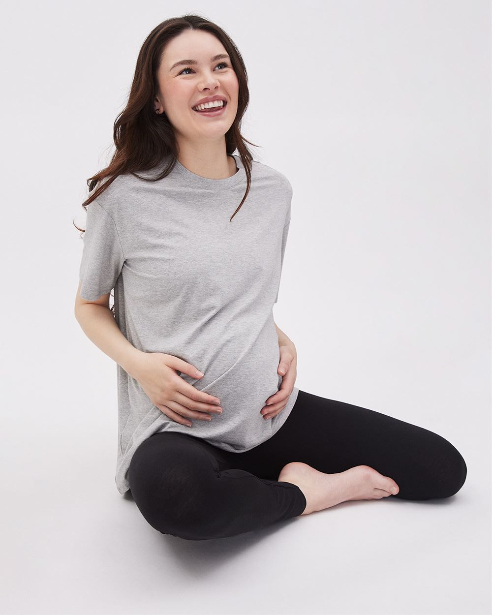 Relaxed-Fit Short-Sleeve Tee - Thyme Maternity sold by RW&CO.
