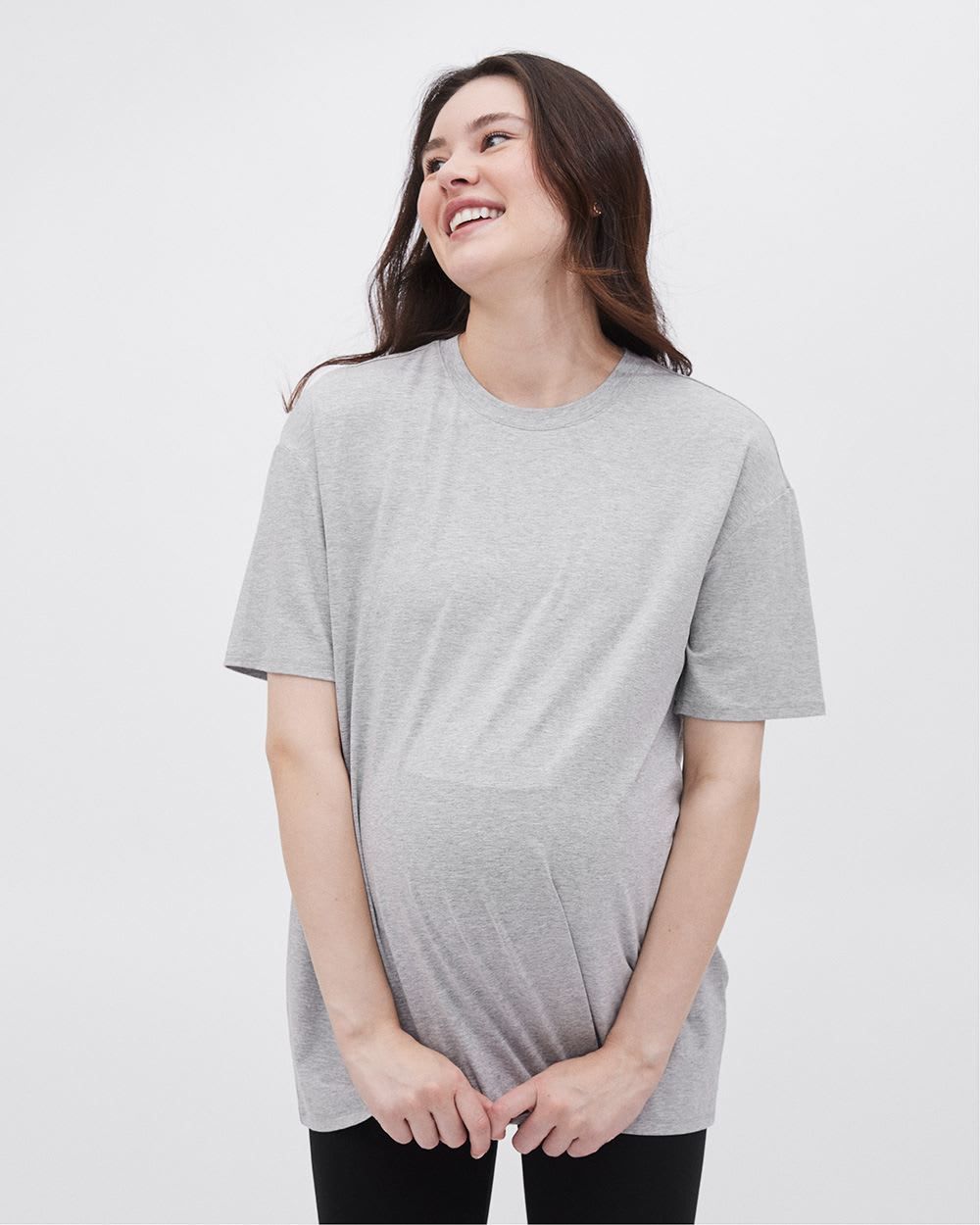 Relaxed-Fit Short-Sleeve Tee - Thyme Maternity sold by RW&CO. product image thumbnail 2