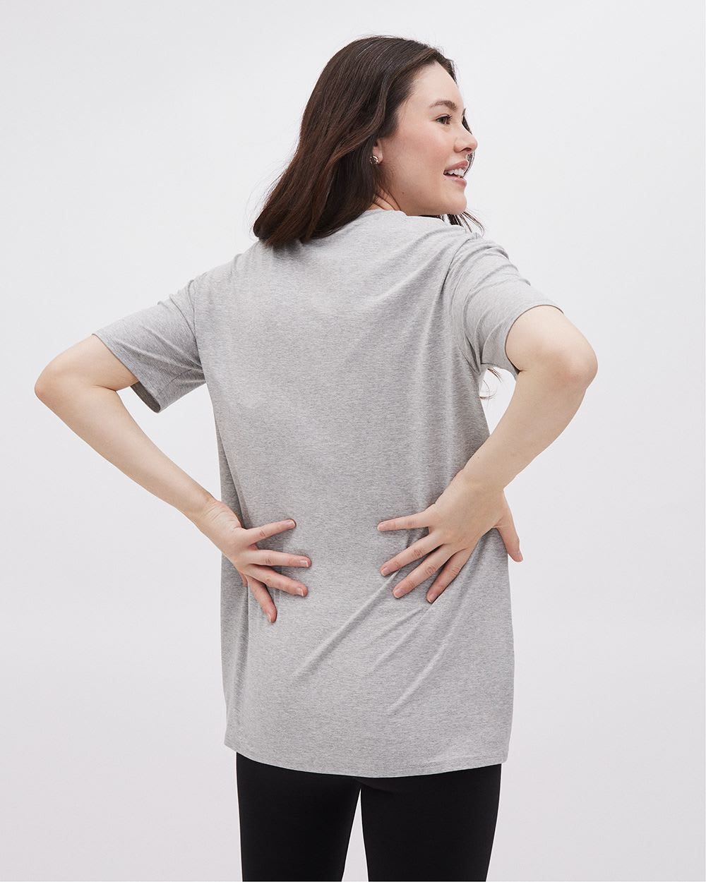 Relaxed-Fit Short-Sleeve Tee - Thyme Maternity sold by RW&CO. product image thumbnail 3