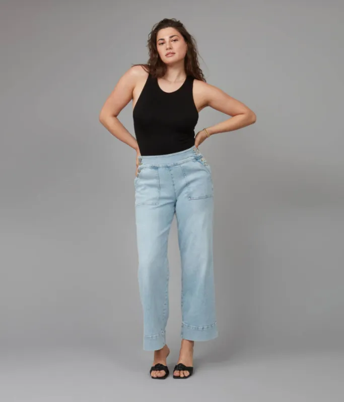 Lola Jeans COLETTE-CM High Rise Wide Leg Jeans sold by RW&CO.