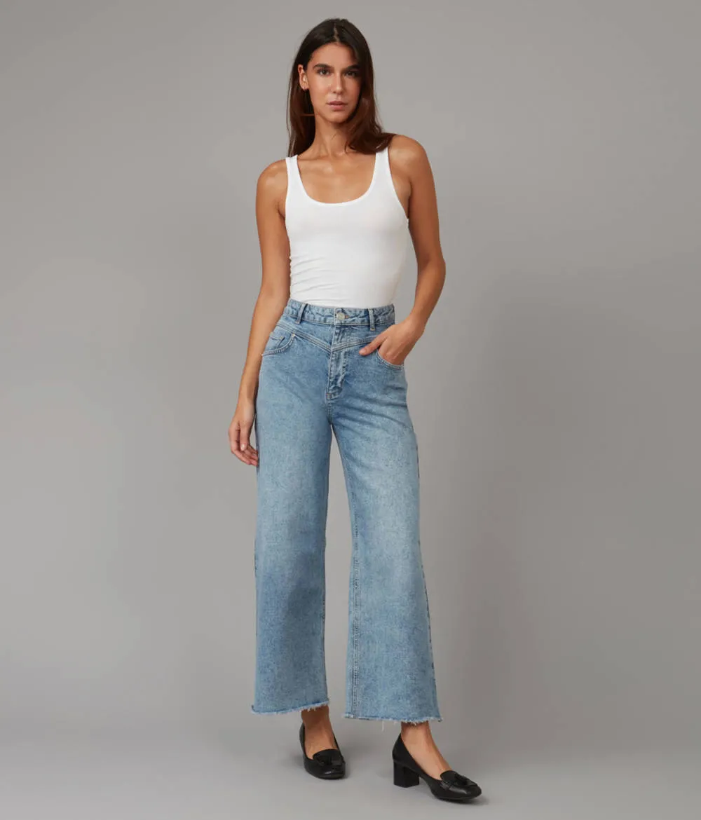 Lola Jeans MILAN-JB High Rise Wide Leg Jeans sold by RW&CO.