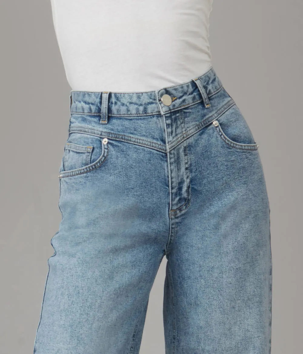 Lola Jeans MILAN-JB High Rise Wide Leg Jeans sold by RW&CO. product image thumbnail 3