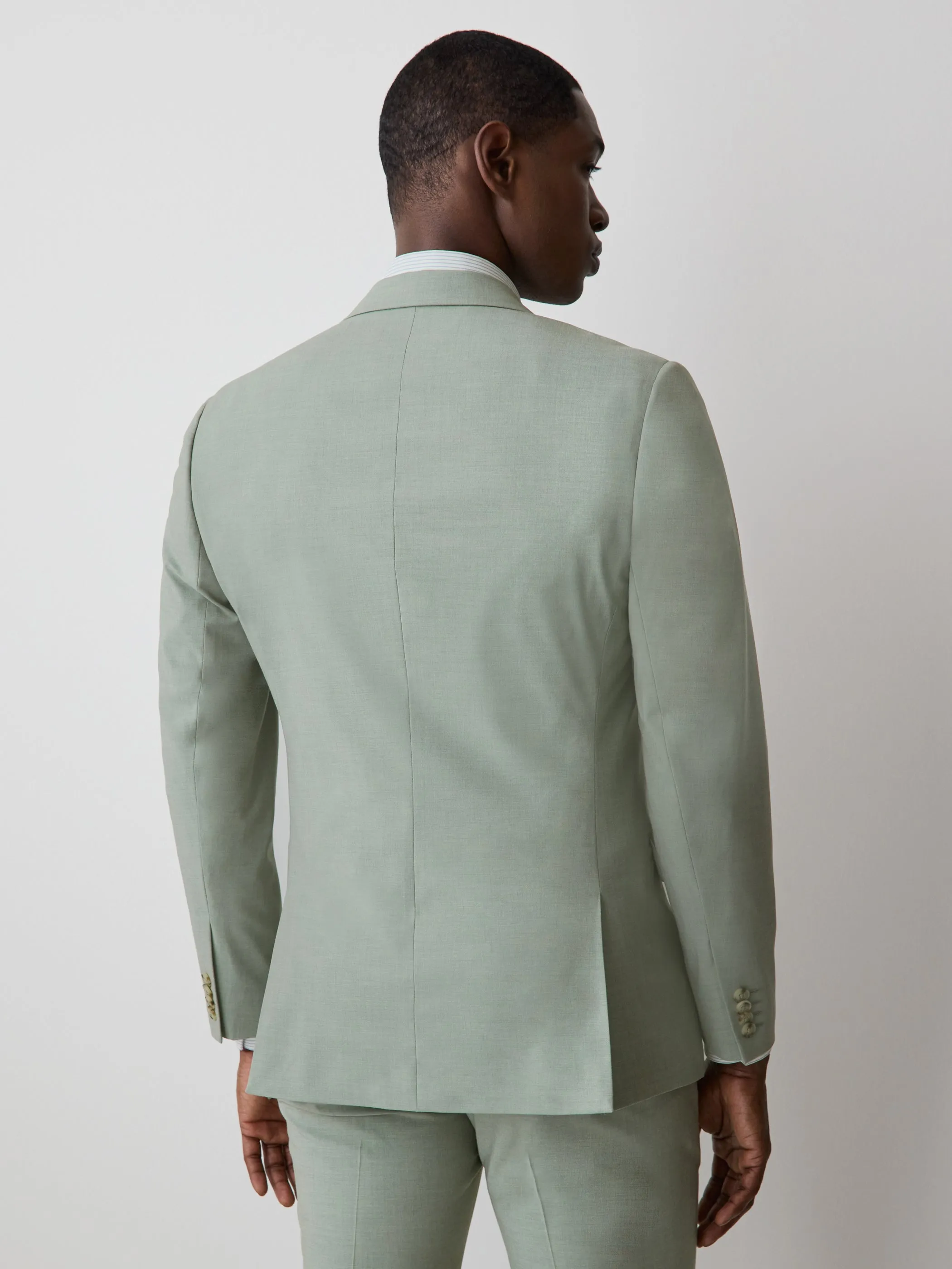 Slim-Fit Mint Suit Blazer sold by RW&CO. product image thumbnail 3
