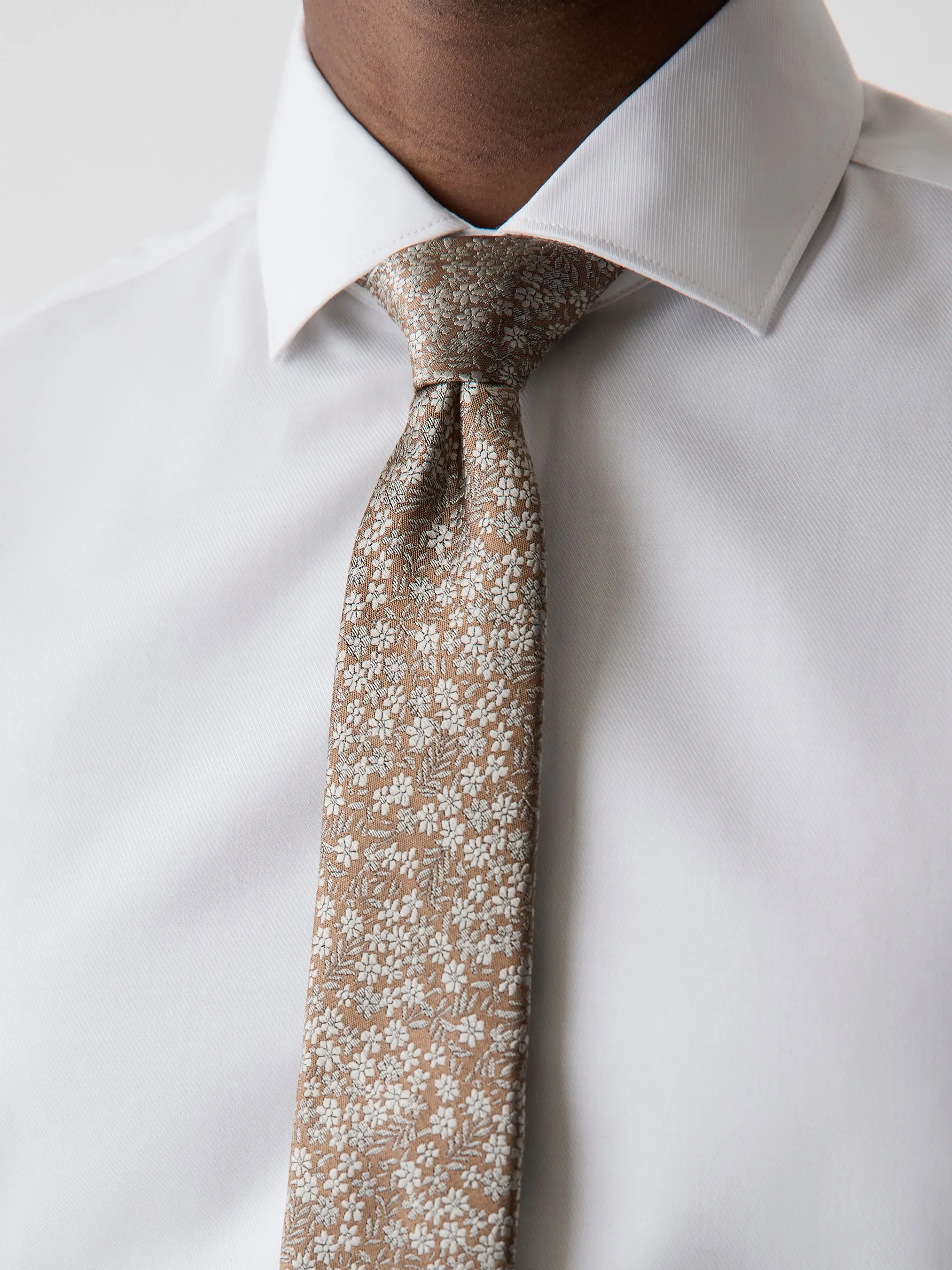 Regular Tie with Tonal Floral Pattern sold by RW&CO. product image thumbnail 2