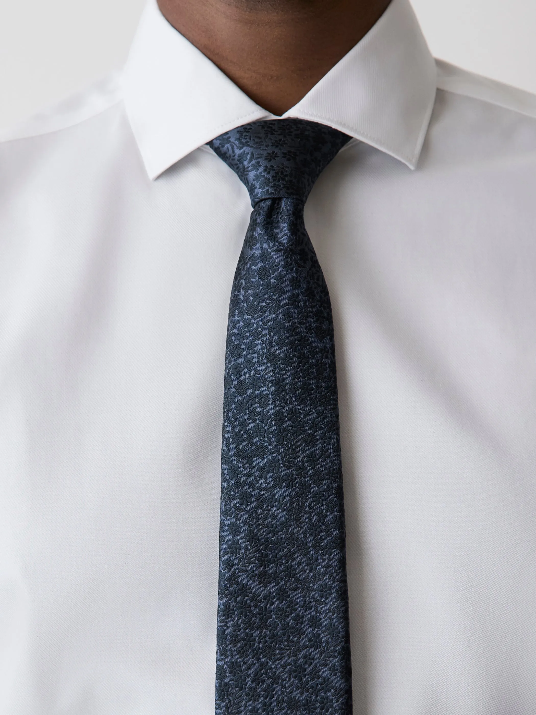 Regular Tie with Tonal Floral Pattern sold by RW&CO. product image thumbnail 4