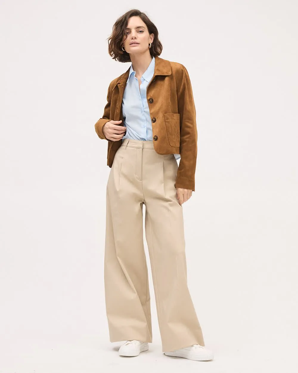 Faux Suede Jacket sold by RW&CO. product image thumbnail 2