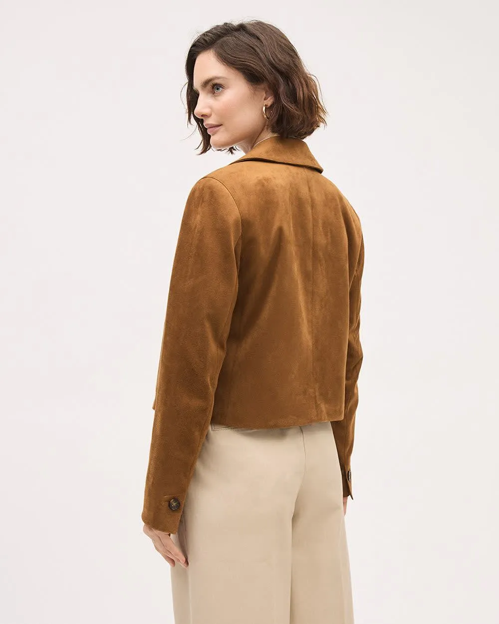 Faux Suede Jacket sold by RW&CO. product image thumbnail 3