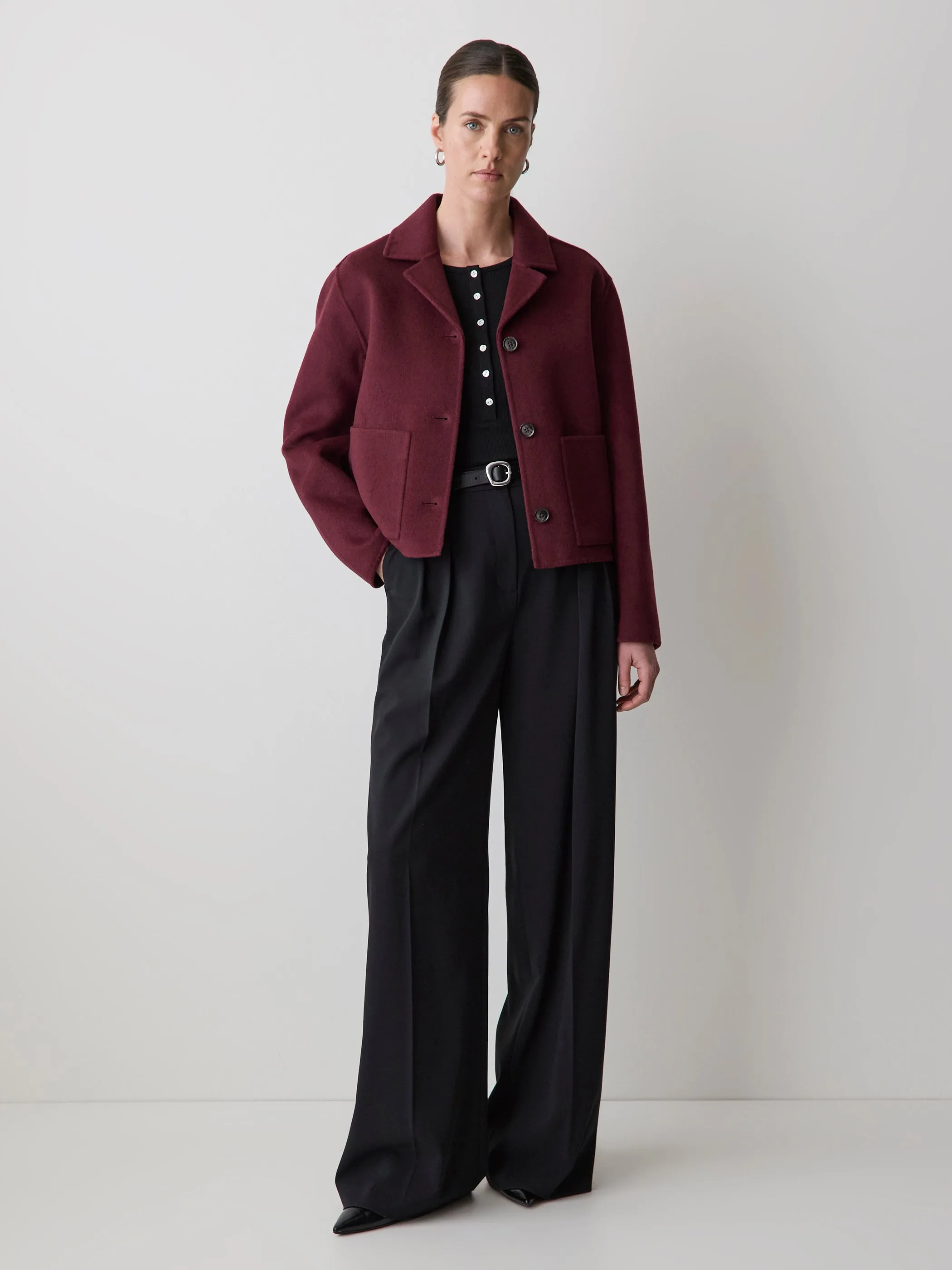 Long-Sleeve Henley Ribbed Top sold by RW&CO. product image thumbnail 2