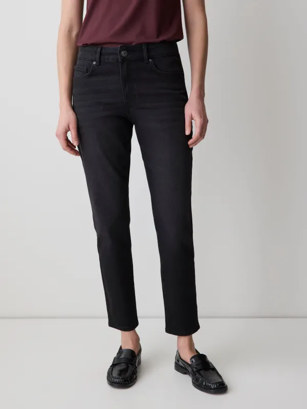 Grey Mid-Rise Skinny Jeans sold by RW&CO.