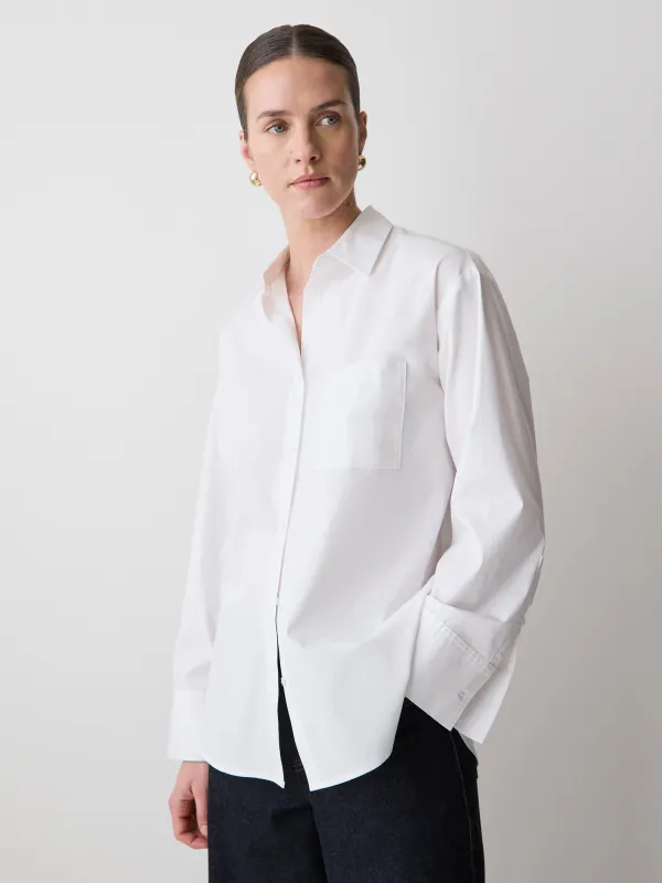 Long-Sleeve Poplin Shirt sold by RW&CO.
