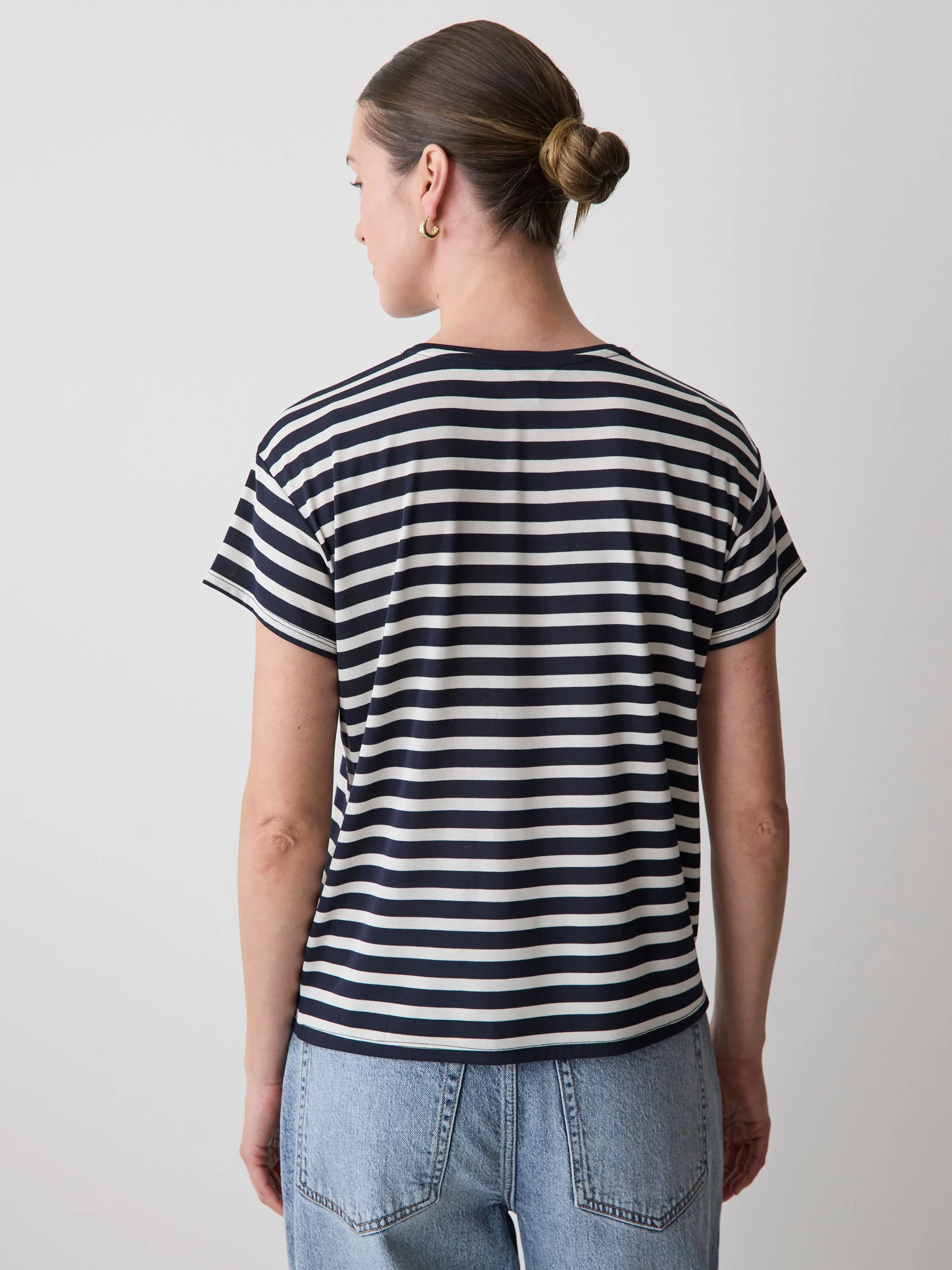 Short-Sleeve Crew-Neck Boxy Tee sold by RW&CO. product image thumbnail 3
