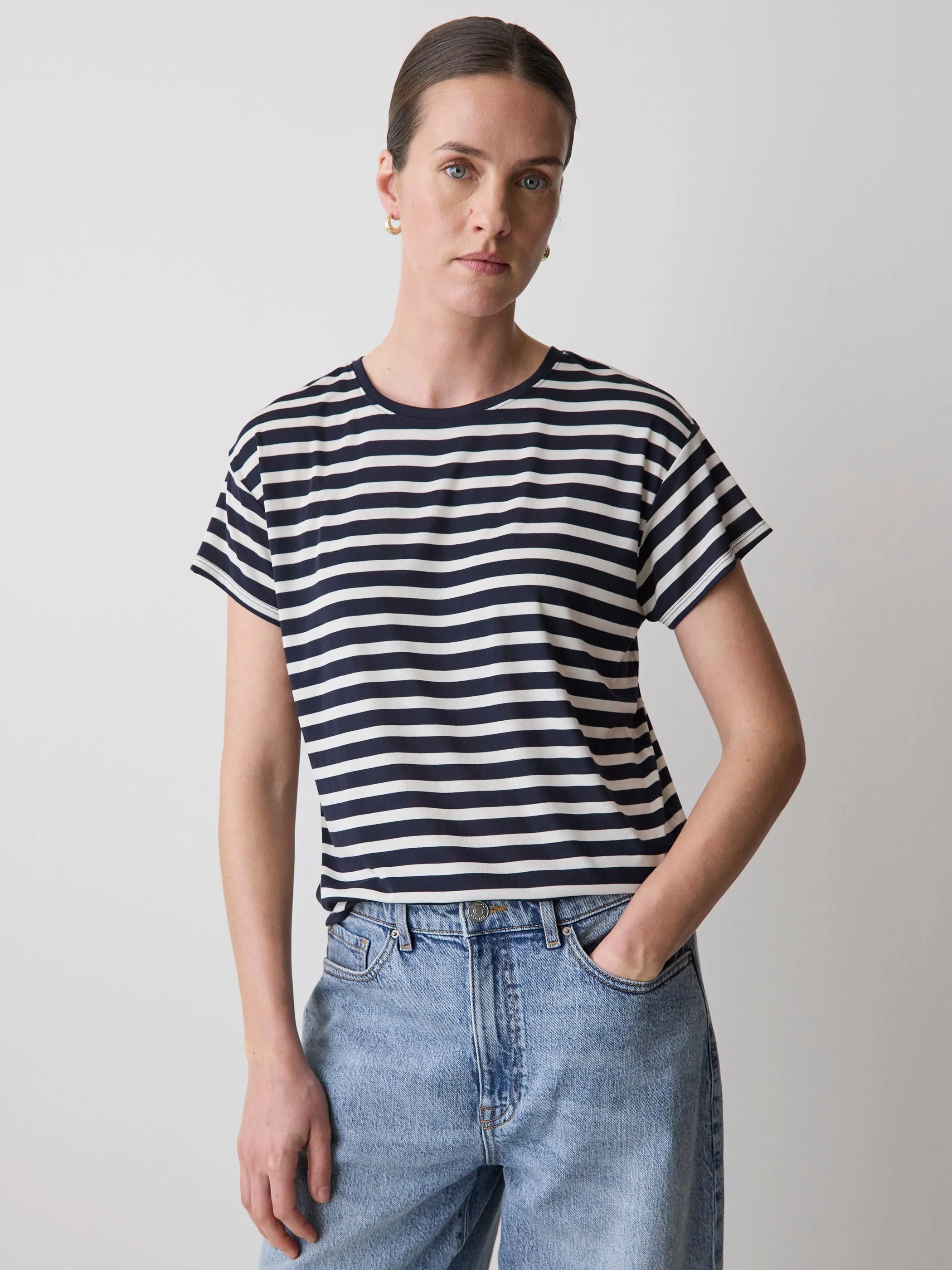 Short-Sleeve Crew-Neck Boxy Tee sold by RW&CO.