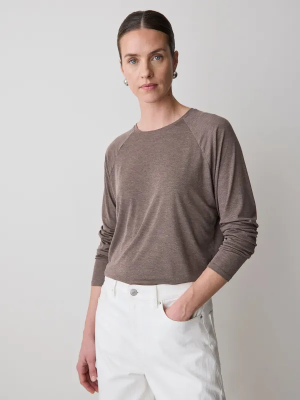Long-Sleeve Crew-Neck Loose Tee sold by RW&CO.