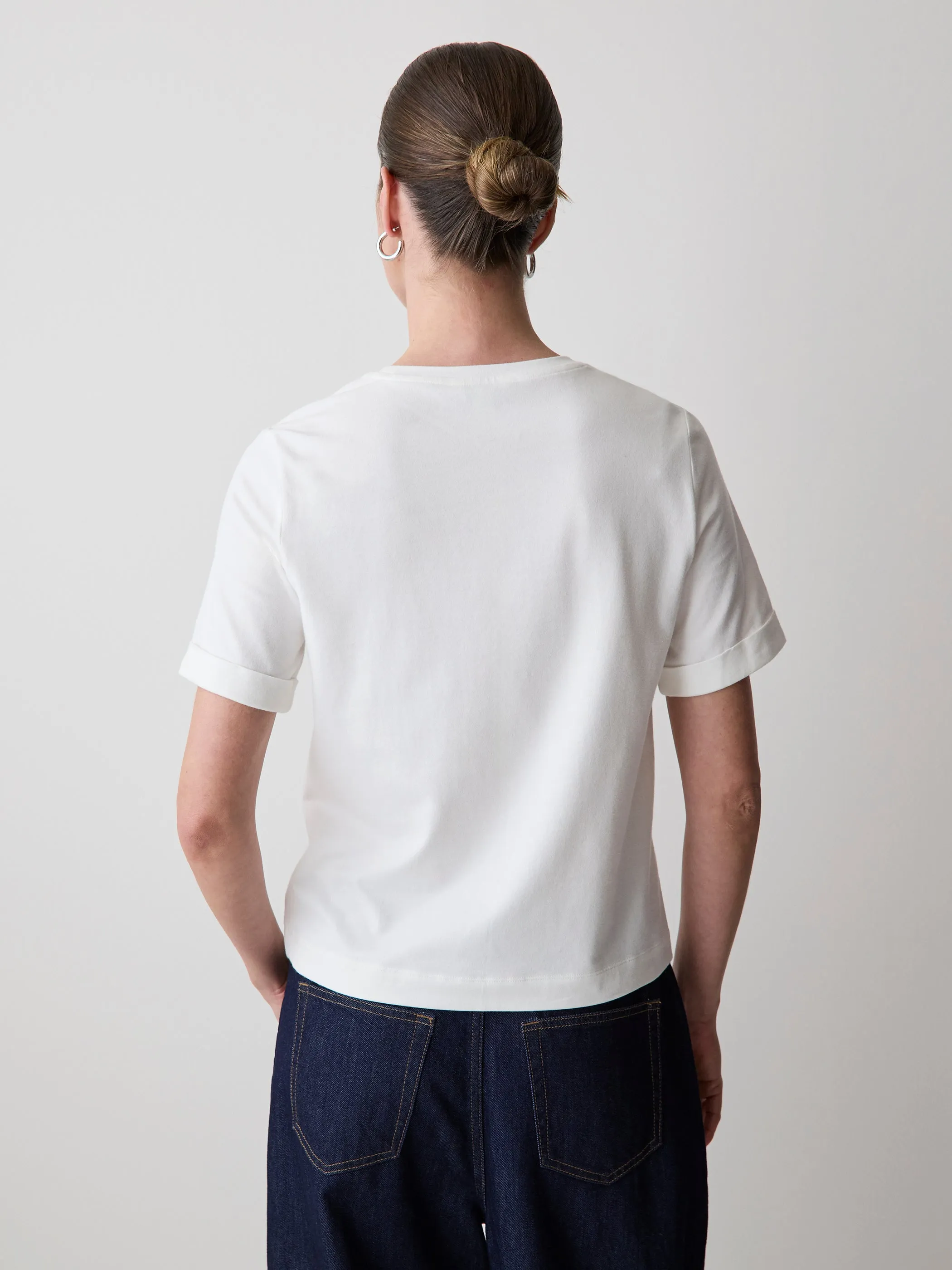 Organic Cotton Short-Sleeve Crew-Neck Tee sold by RW&CO. product image thumbnail 3