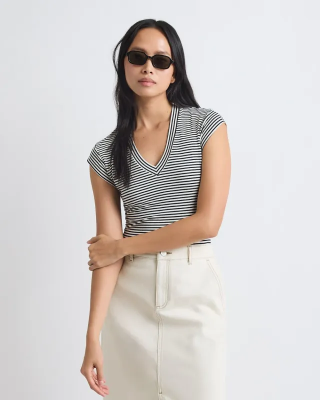 Classic-Fit Short-Sleeve V-Neck T-Shirt sold by RW&CO.