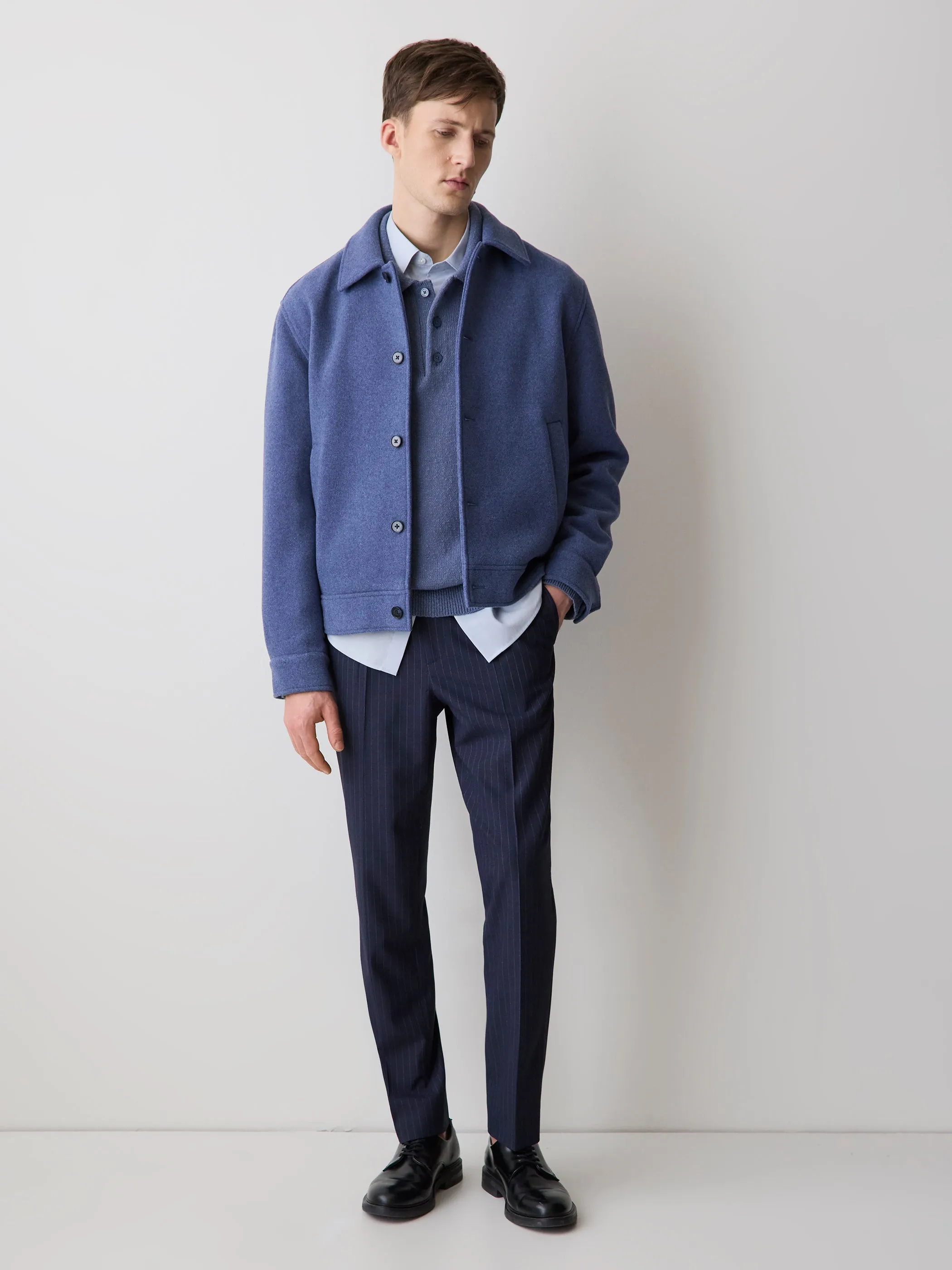 Striped Tapered-Leg Pleated Dress Pant sold by RW&CO. product image thumbnail 2